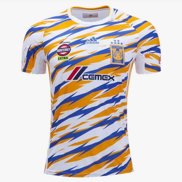 Ausweich Trikot Tigres Uanl 2019-20 Weiß Gelb Fussballtrikots Günstig